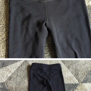 Athleta Girl Polartech Tight Layer Fleece Lined Leggings Black Size M 8/10